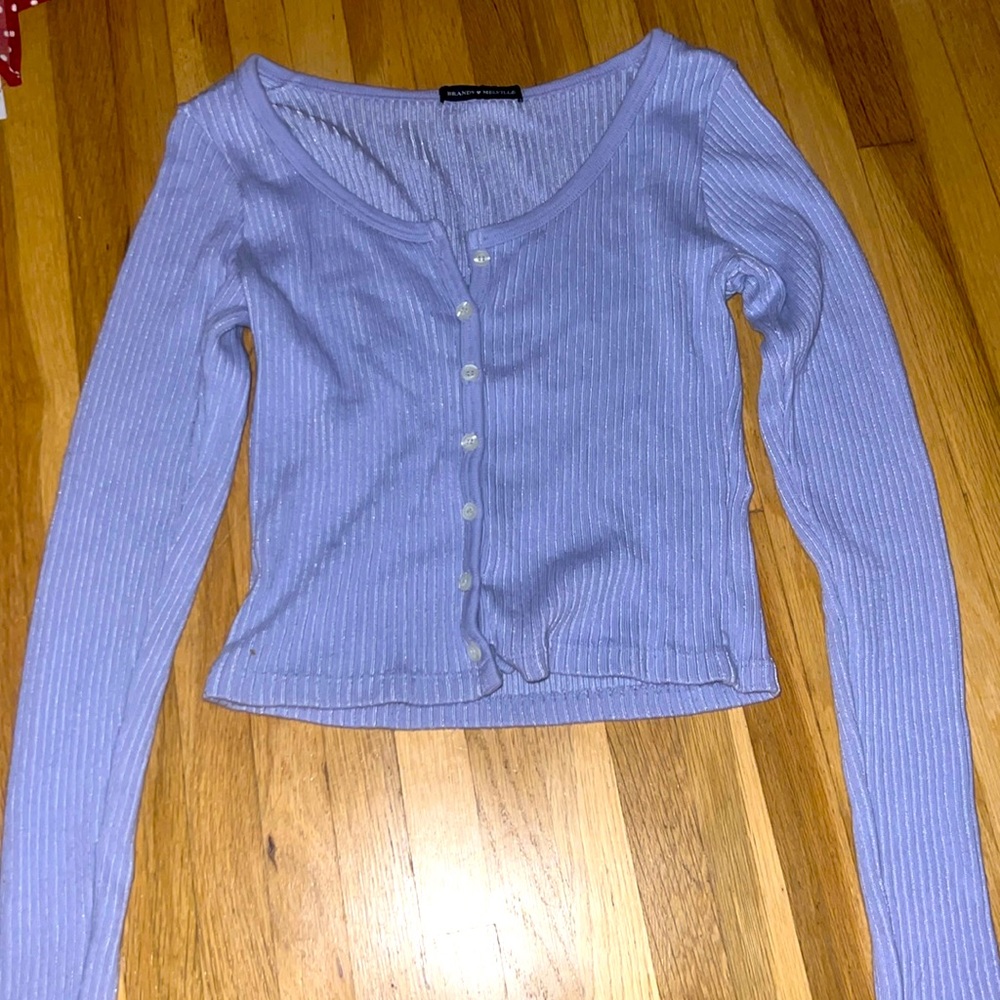 Brandy Melville purple long sleeve top